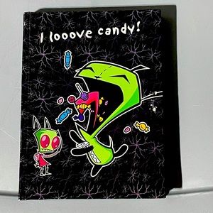 invader zim vintage hardcover notebook 00s 2000s nickelodeon classic cartoon